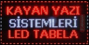 Bursa Led tabela ve kayan yazı Hizmetleri